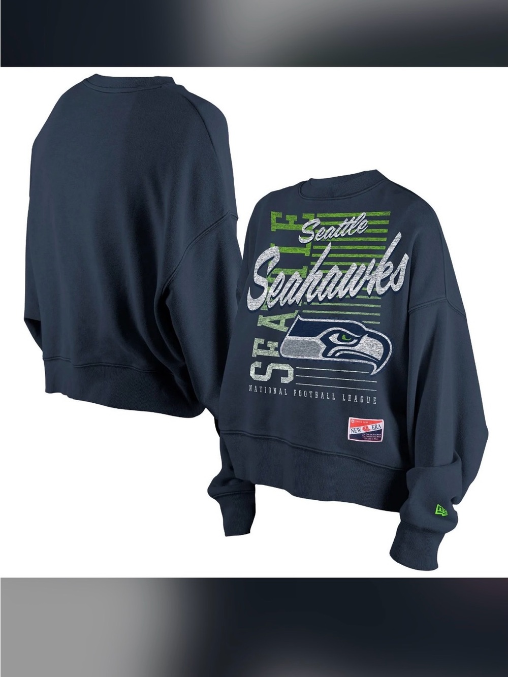 Oversized Small Women's Seattle Seahawks Crewneck